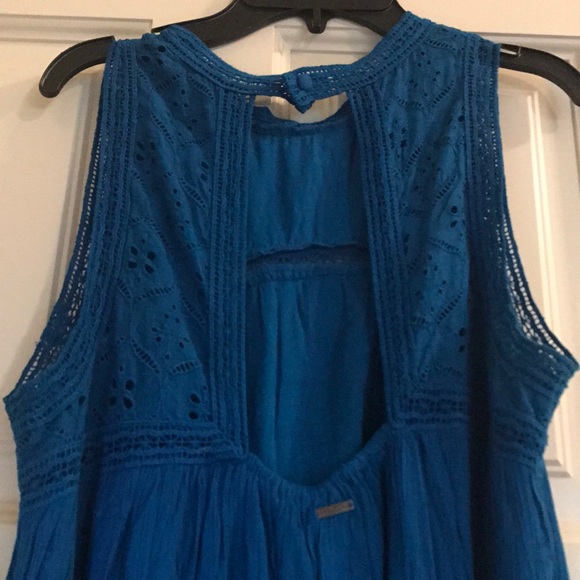 Dark blue flowy Volcom dress - Picture 4 of 5